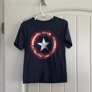 Marvel Dark Blue Captain America Shield Tee